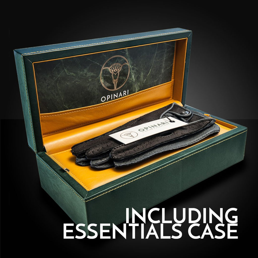 Classico Nero Black Driving Gloves