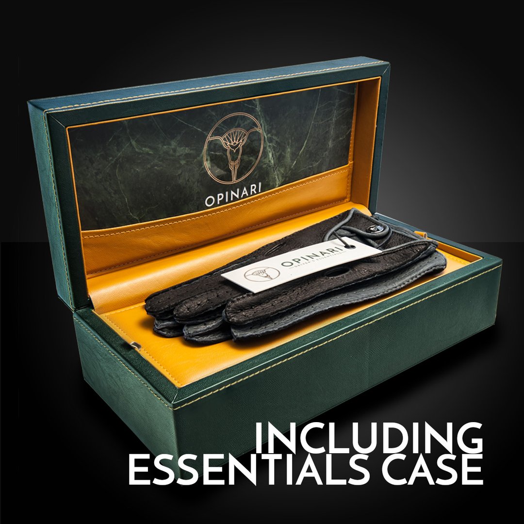 Classico Nero Black Driving Gloves