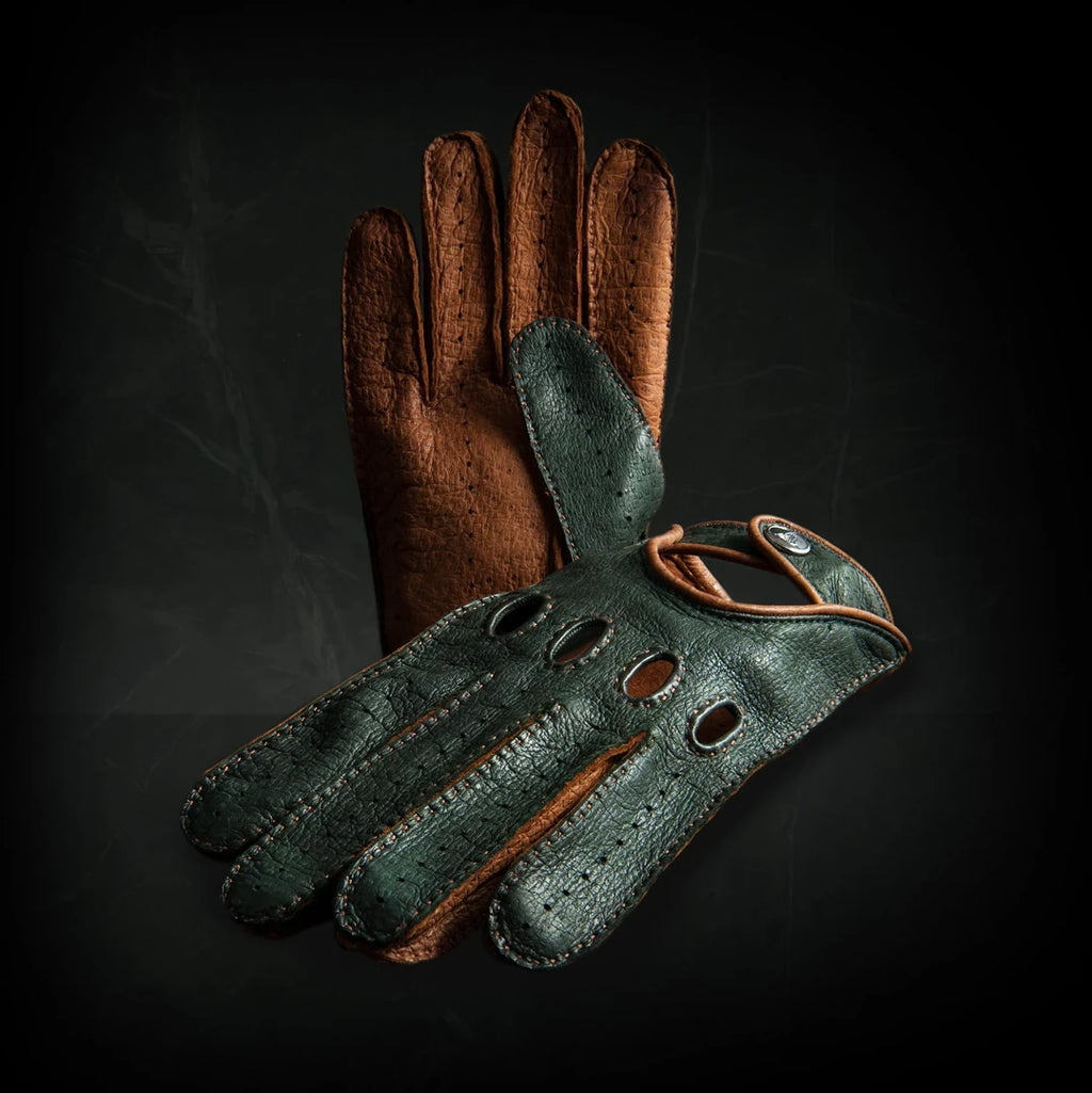 Corsa Verde Green Driving Gloves