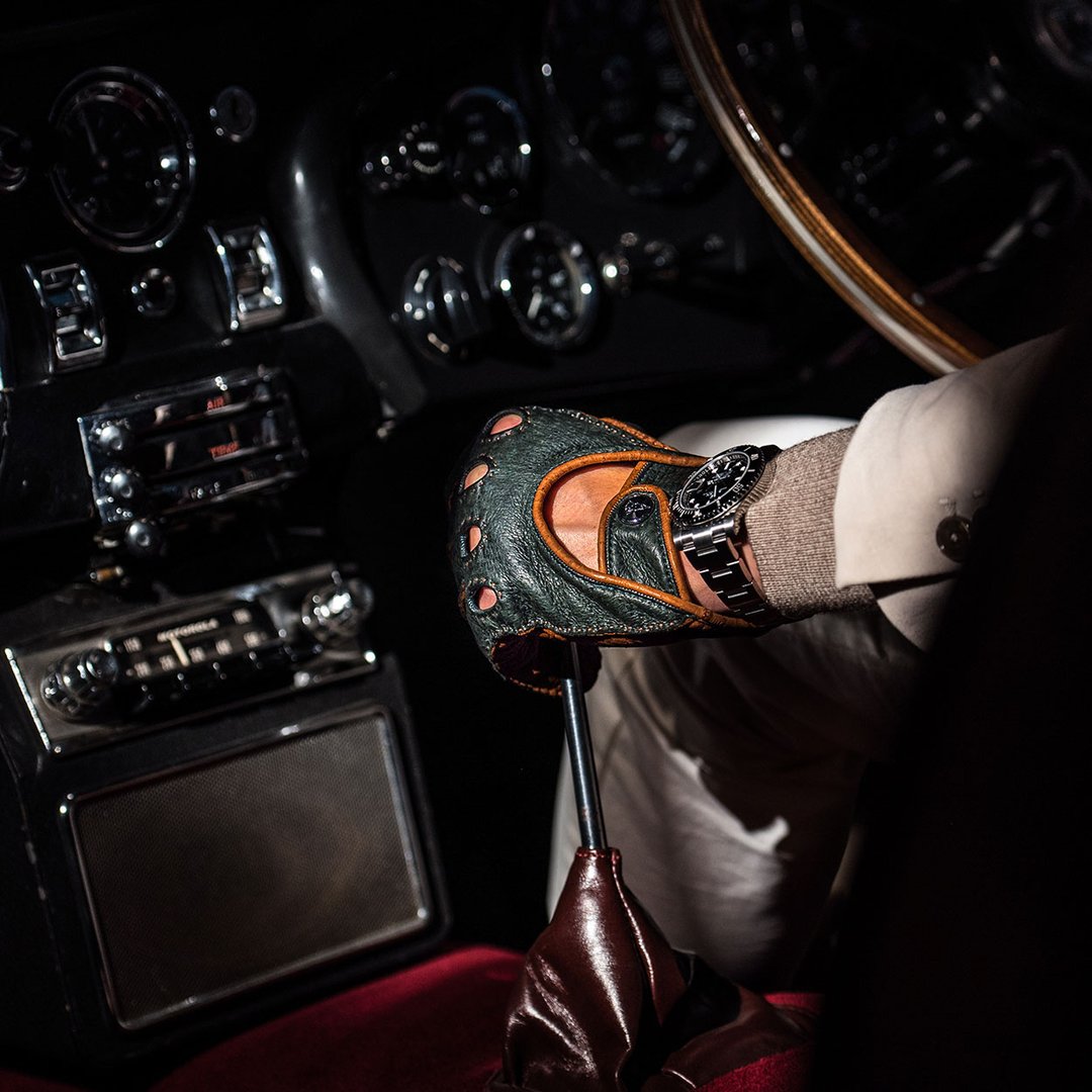 Corsa Verde Green Driving Gloves