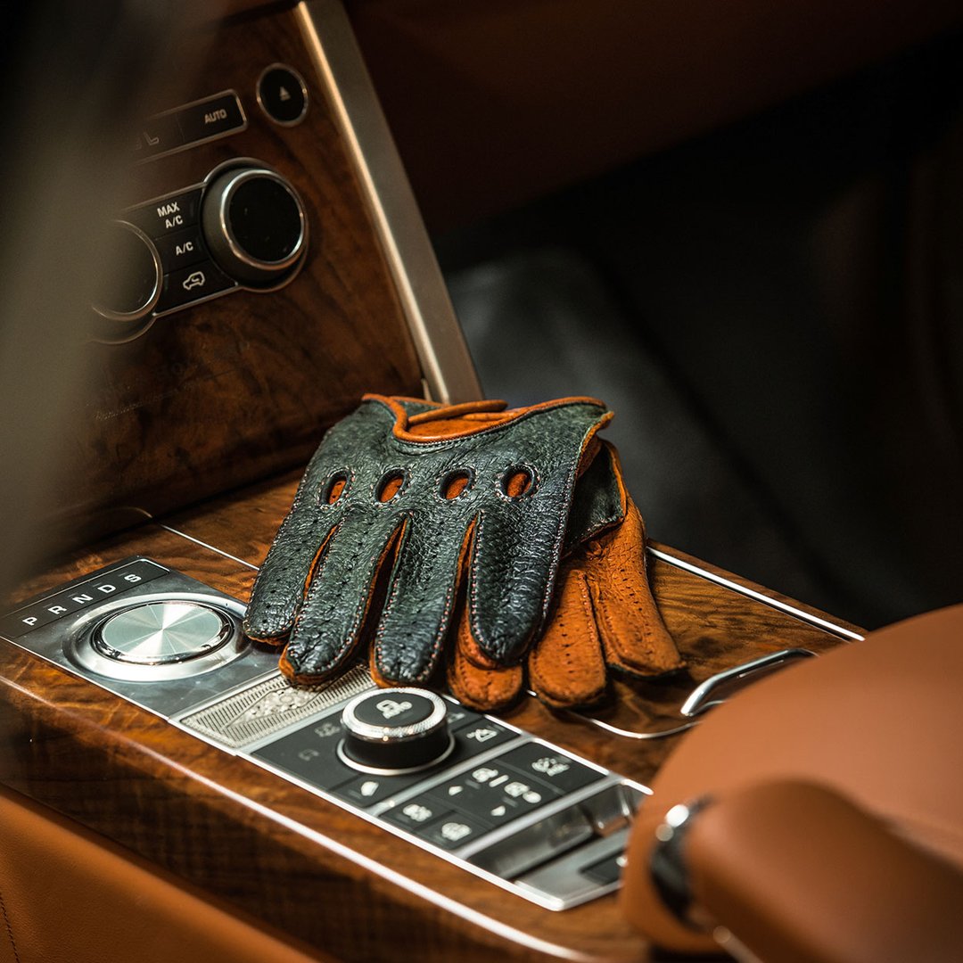 Corsa Verde Green Driving Gloves