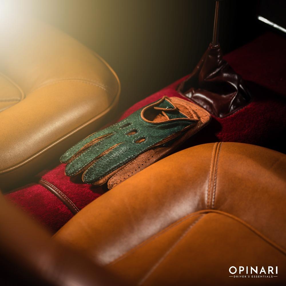 Corsa Verde Green Driving Gloves
