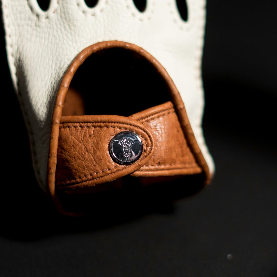 Bianco Hybrid driving gloves