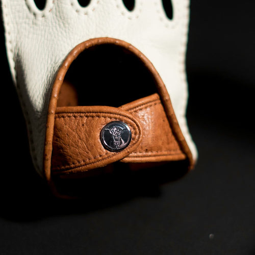 Bianco Hybrid driving gloves