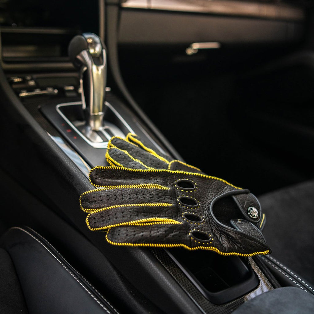 Diablo Giallo Yellow Driving Gloves