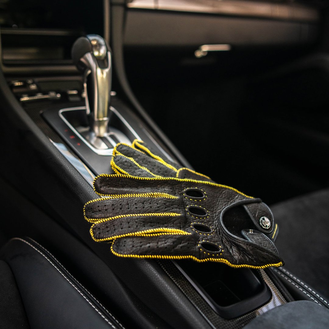 Diablo Giallo Yellow Driving Gloves