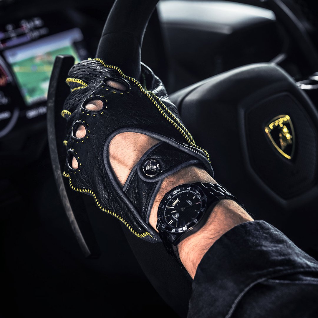 Diablo Giallo Yellow Driving Gloves