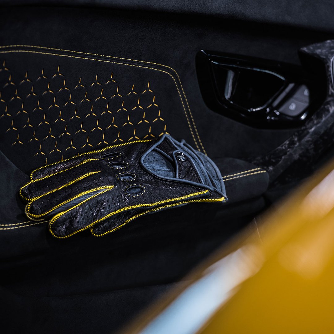 Diablo Giallo Yellow Driving Gloves
