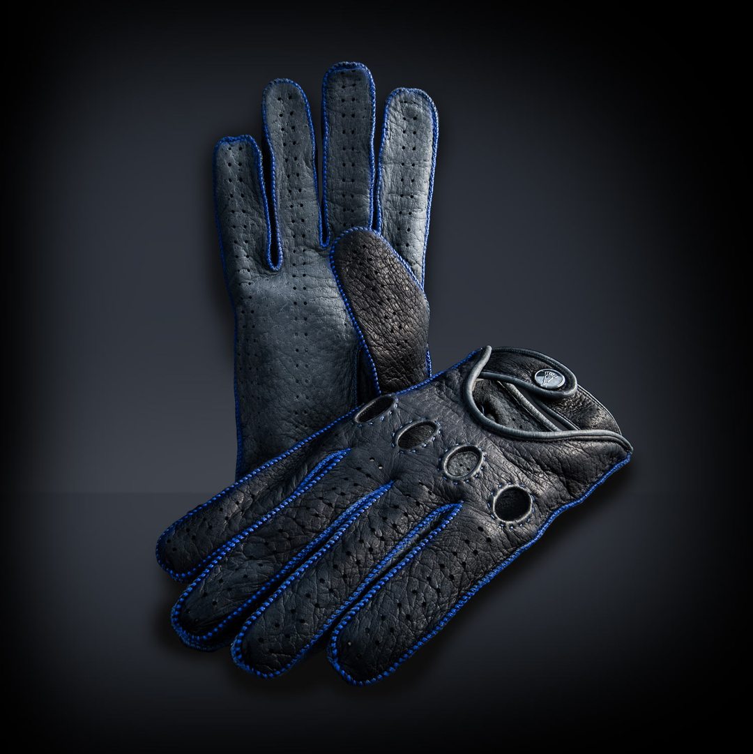 Azzurro Blue Driving Gloves