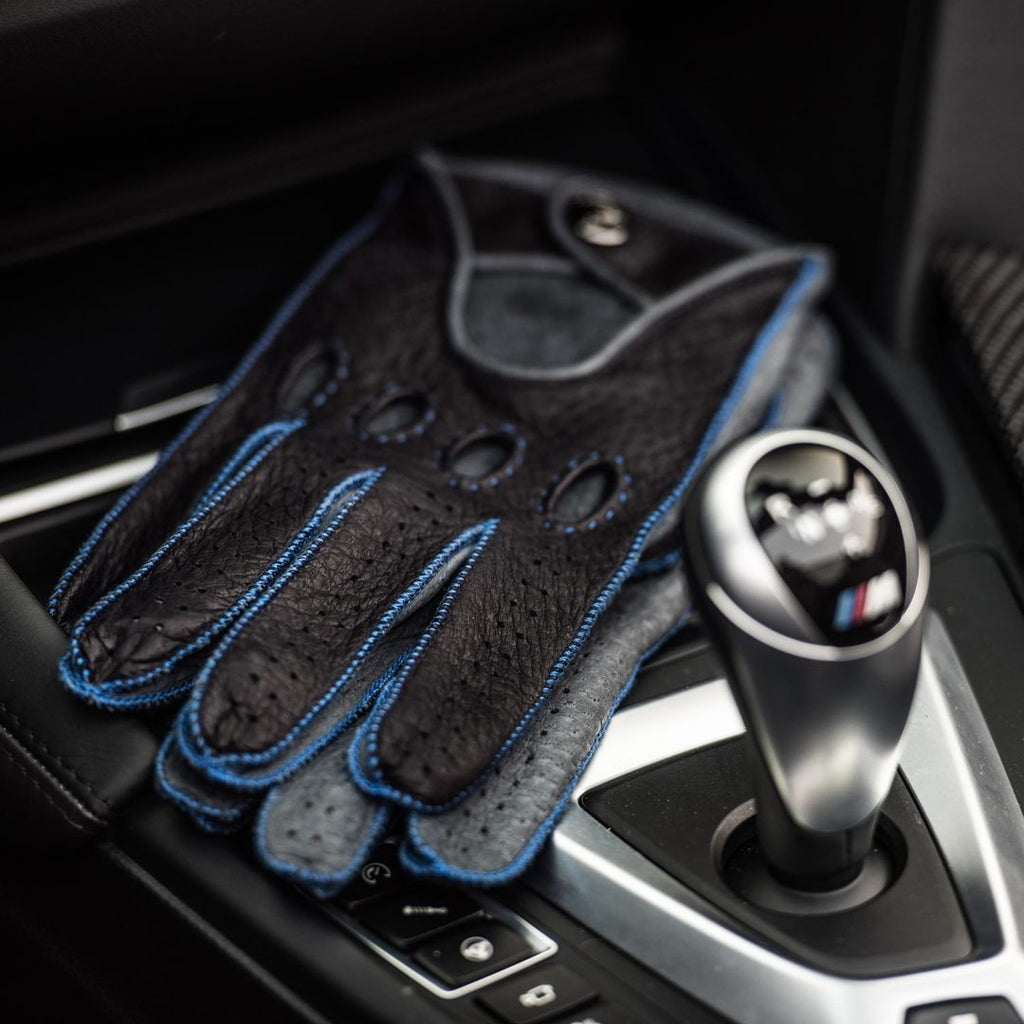 Azzurro Blue Driving Gloves