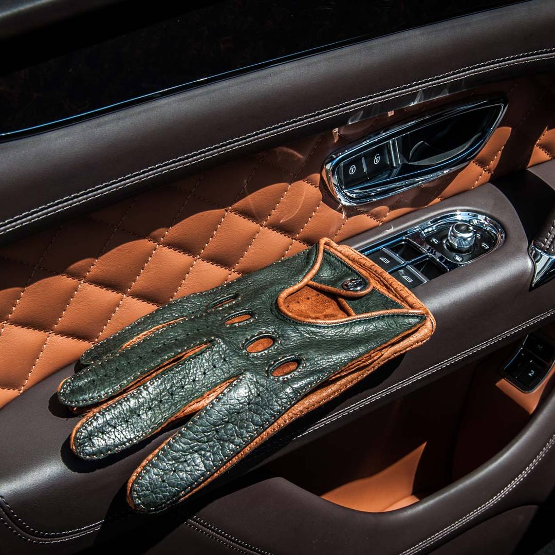 Corsa Verde Green Driving Gloves